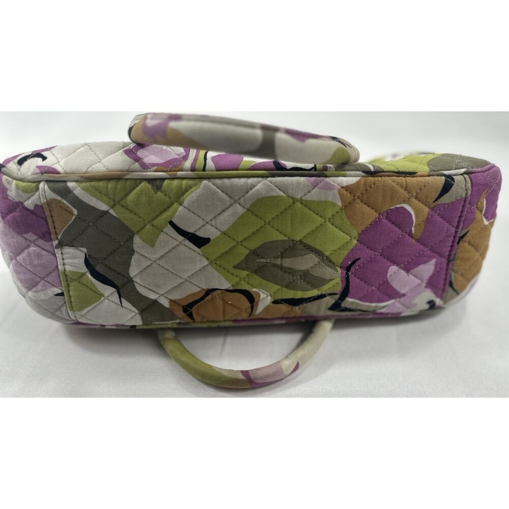 Vera Bradley Priscilla Pink Purse, Frame Bag, Soft Pink White Magnetic, Retired - Picture 6 of 16